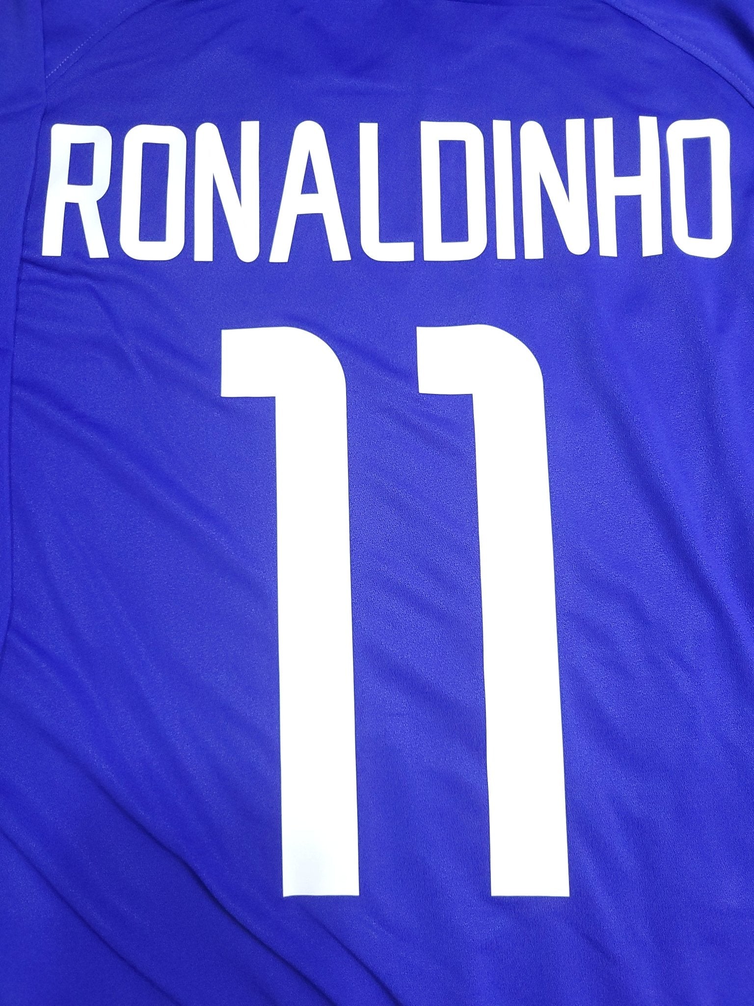 Ronaldinho Brazil 2002 WORLD CUP Away Soccer Jersey Shirt XL Nike