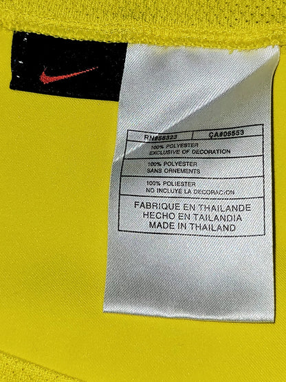 Ronaldinho Brazil 2002 WORLD CUP Soccer Home Jersey Shirt M SKU# 113382 Nike