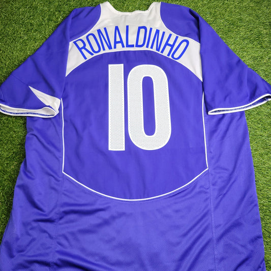 Ronaldinho Nike Brazil 2004 Away Soccer Jersey Shirt XL Nike