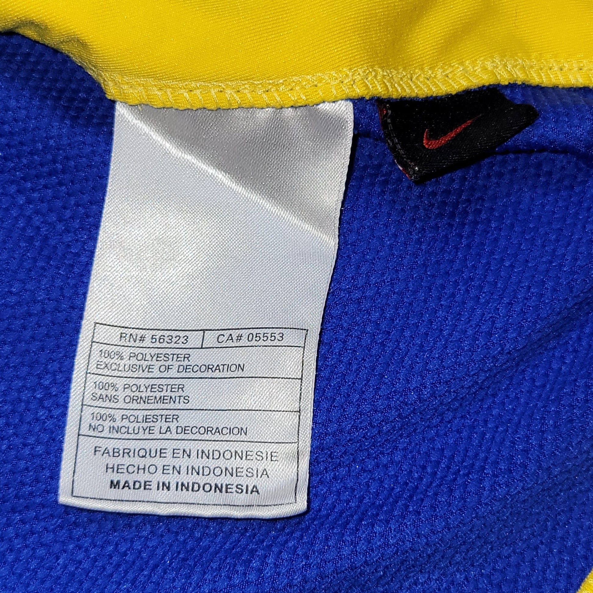 Ronaldinho Nike Brazil 2008 Away Soccer Jersey Shirt L SKU 258950 - 493 Nike