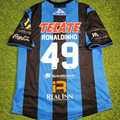 Ronaldinho Queretaro Pirma PLAYER ISSUE 2014 2015 Home Soccer Jersey Shirt L PIRMA