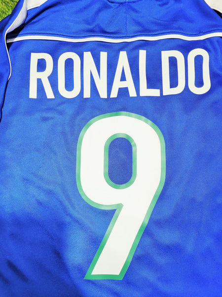 Ronaldo Brazil 1998 WORLD CUP Away Soccer Jersey Shirt XL Nike