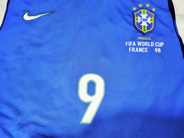 Ronaldo Brazil 1998 WORLD CUP Away Soccer Jersey Shirt XL Nike