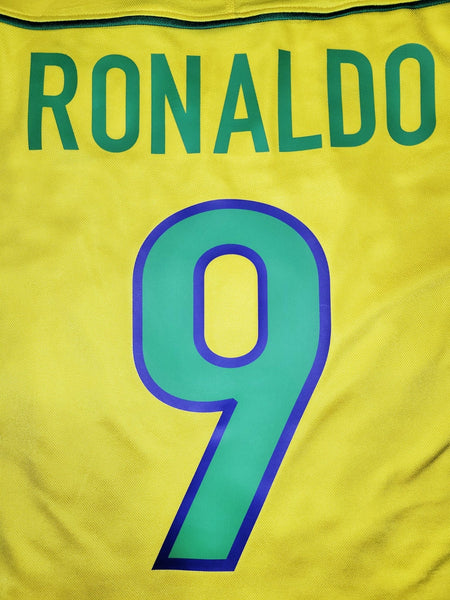 Ronaldo Brazil 1998 WORLD CUP Home Nike Soccer Jersey Shirt M Nike