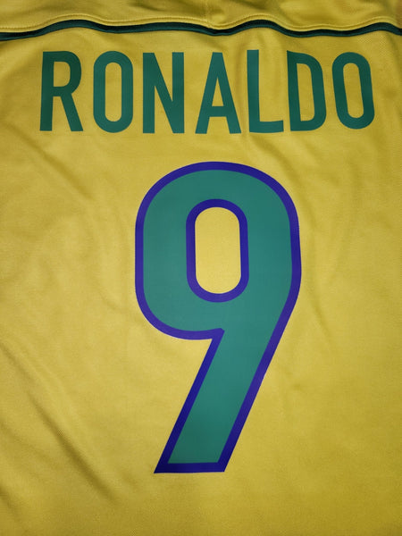 Ronaldo Brazil 1998 WORLD CUP Nike Home Soccer Jersey Shirt XL Nike