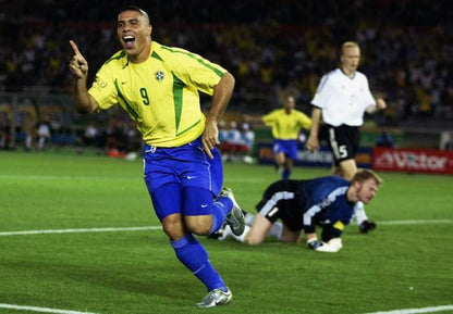 Ronaldo Brazil 2002 WORLD CUP Soccer Home Jersey Shirt XL Nike