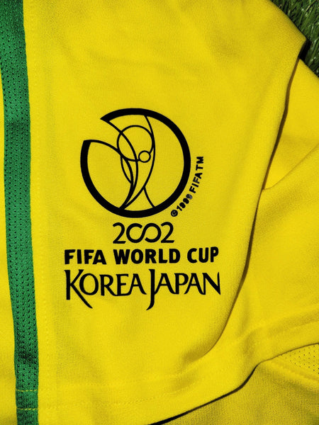 Ronaldo Brazil 2002 WORLD CUP Soccer Home Jersey Shirt XL Nike