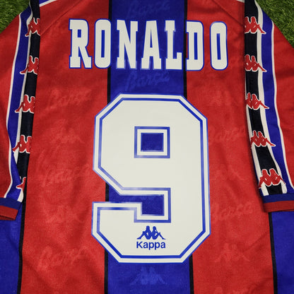 Ronaldo Kappa Barcelona 1996 1997 Home Soccer Jersey Shirt L kappa