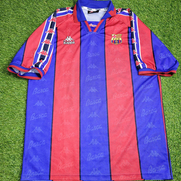 Ronaldo Kappa Barcelona 1996 1997 Home Soccer Jersey Shirt XL kappa