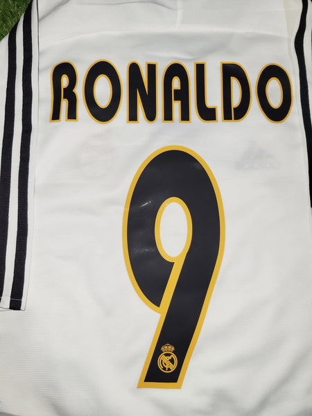 Ronaldo Real Madrid 2003 2004 GALACTICOS Soccer Jersey Shirt M SKU# 021804 Adidas