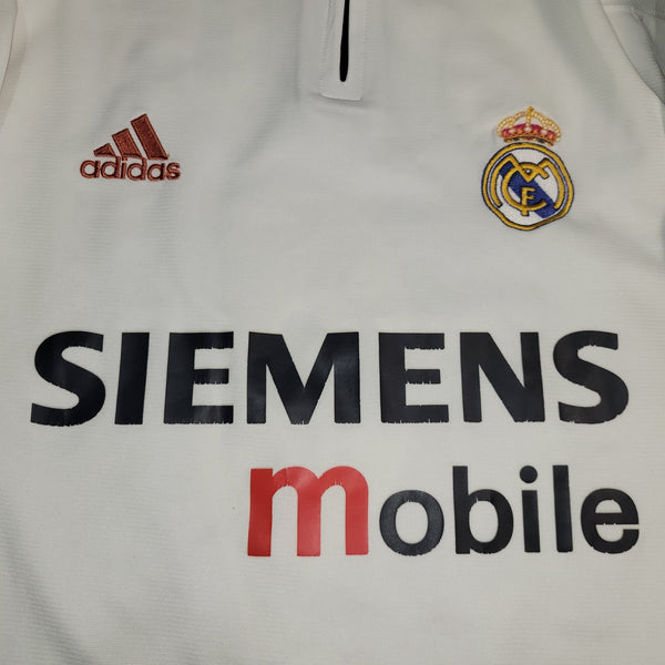 Ronaldo Real Madrid 2003 2004 UEFA Long Sleeve Soccer Jersey Shirt L SKU# 913869 ASR001 Adidas