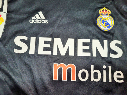 Ronaldo Real Madrid Black Away 2004 2005 Soccer Jersey Shirt M SKU# 367826 Adidas