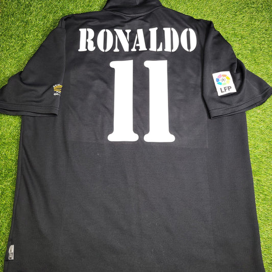 Ronaldo Real Madrid CENTENARY DEBUT SEASON 2002 2003 Away Soccer Jersey Shirt XL SKU 156651 Adidas