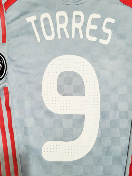 Torres Liverpool 2008 2009 PLAYER ISSUE Away Soccer Jersey Shirt M SKU# 573996 Adidas