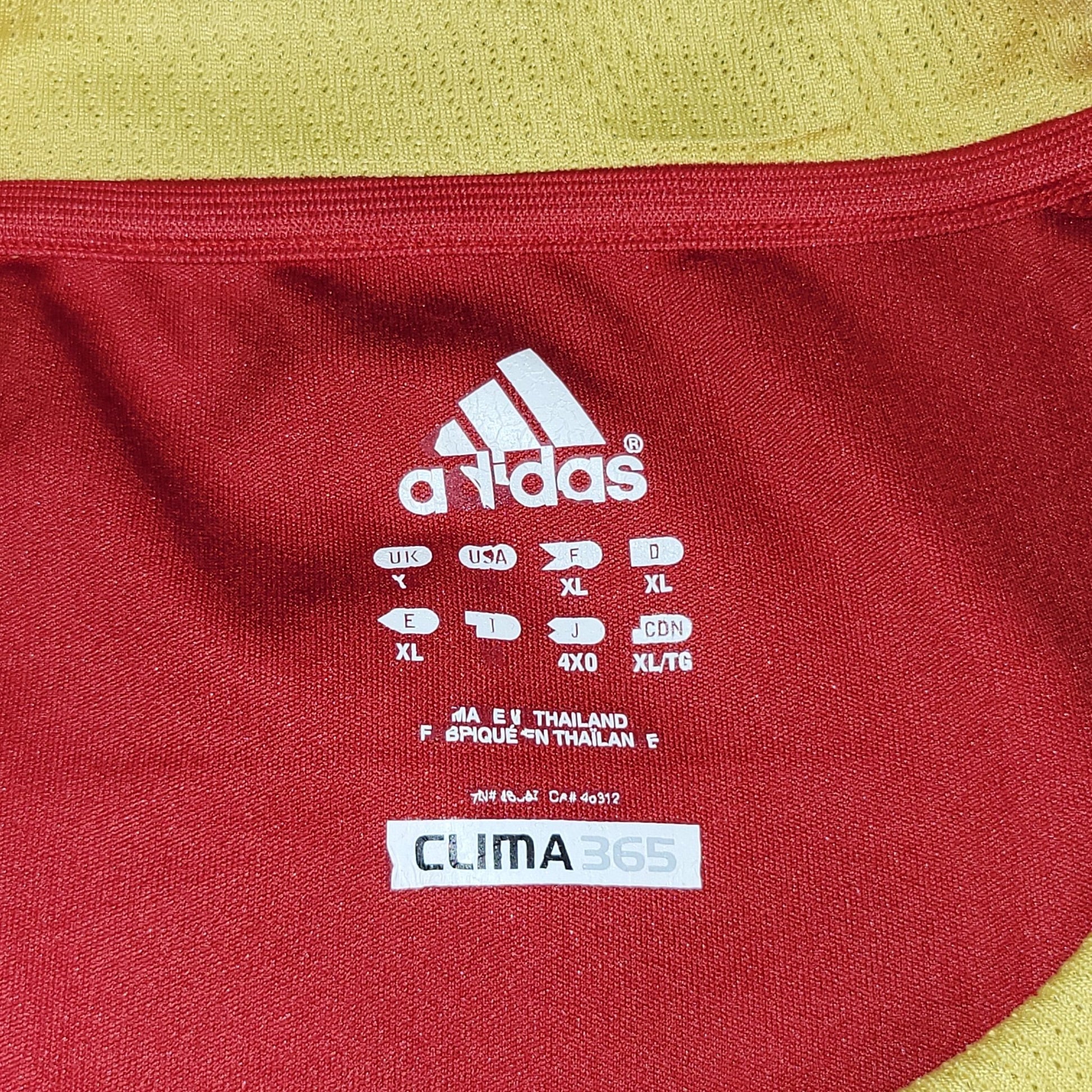 Torres Spain 2009 CONFEDERATIONS CUP Home Soccer Jersey Shirt BNWT XL SKU P06574 Adidas