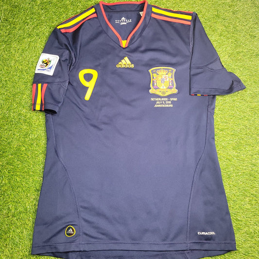 Torres Spain 2010 WORLD CUP Final Away Soccer Jersey Shirt M SKU P47896 Adidas