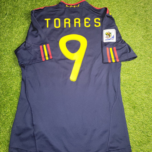 Torres Spain 2010 WORLD CUP Final Away Soccer Jersey Shirt M SKU P47896 Adidas