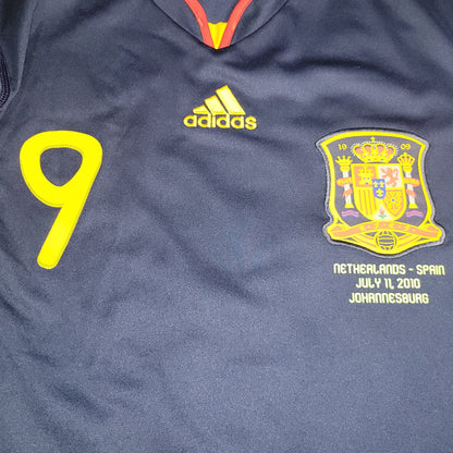 Torres Spain 2010 WORLD CUP Final Away Soccer Jersey Shirt M SKU P47896 Adidas
