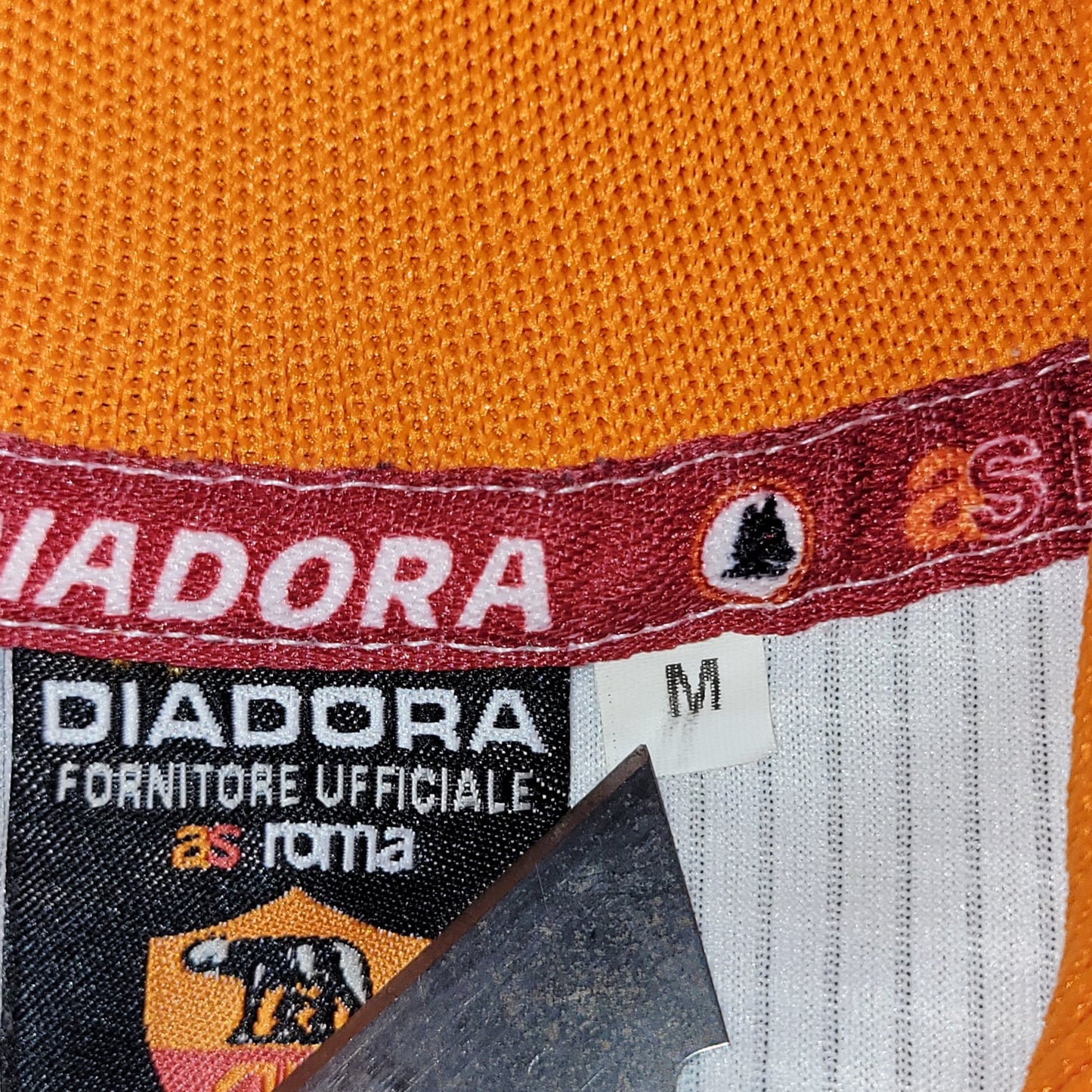 Totti As Roma Diadora 1997 1998 Away Soccer Jersey Maglia M Diadora