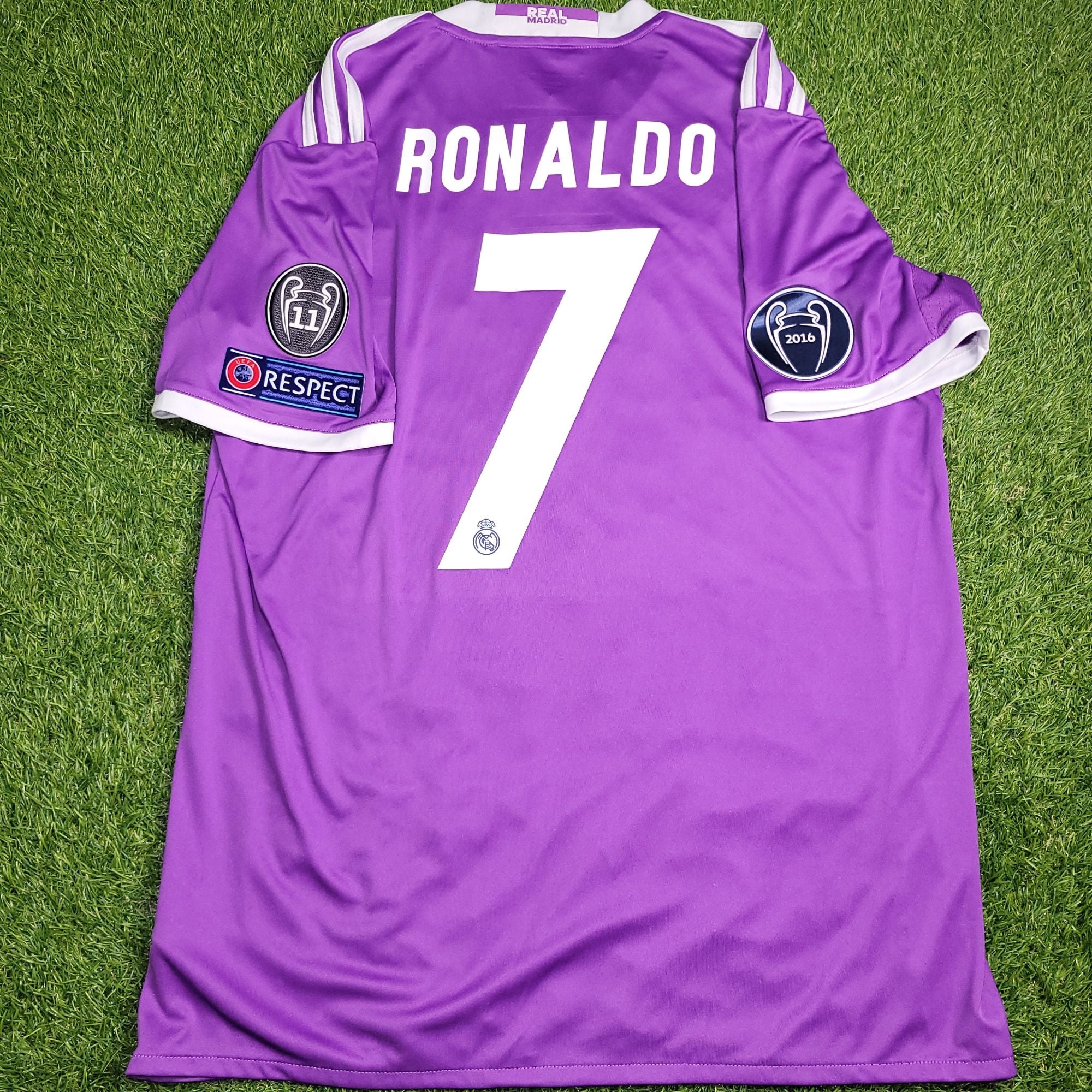 Cristiano Ronaldo Real Madrid 2016 2017 UEFA FINAL Away Soccer Jersey
