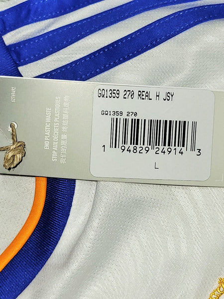 Vinicius Jr Real Madrid 2021 2022 UEFA FINAL Home Soccer Jersey Shirt BNWT L SKU# GQ1359 Adidas