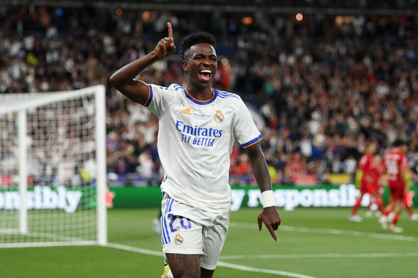 Vinicius Jr Real Madrid 2021 2022 UEFA FINAL Home Soccer Jersey Shirt BNWT L SKU# GQ1359 Adidas