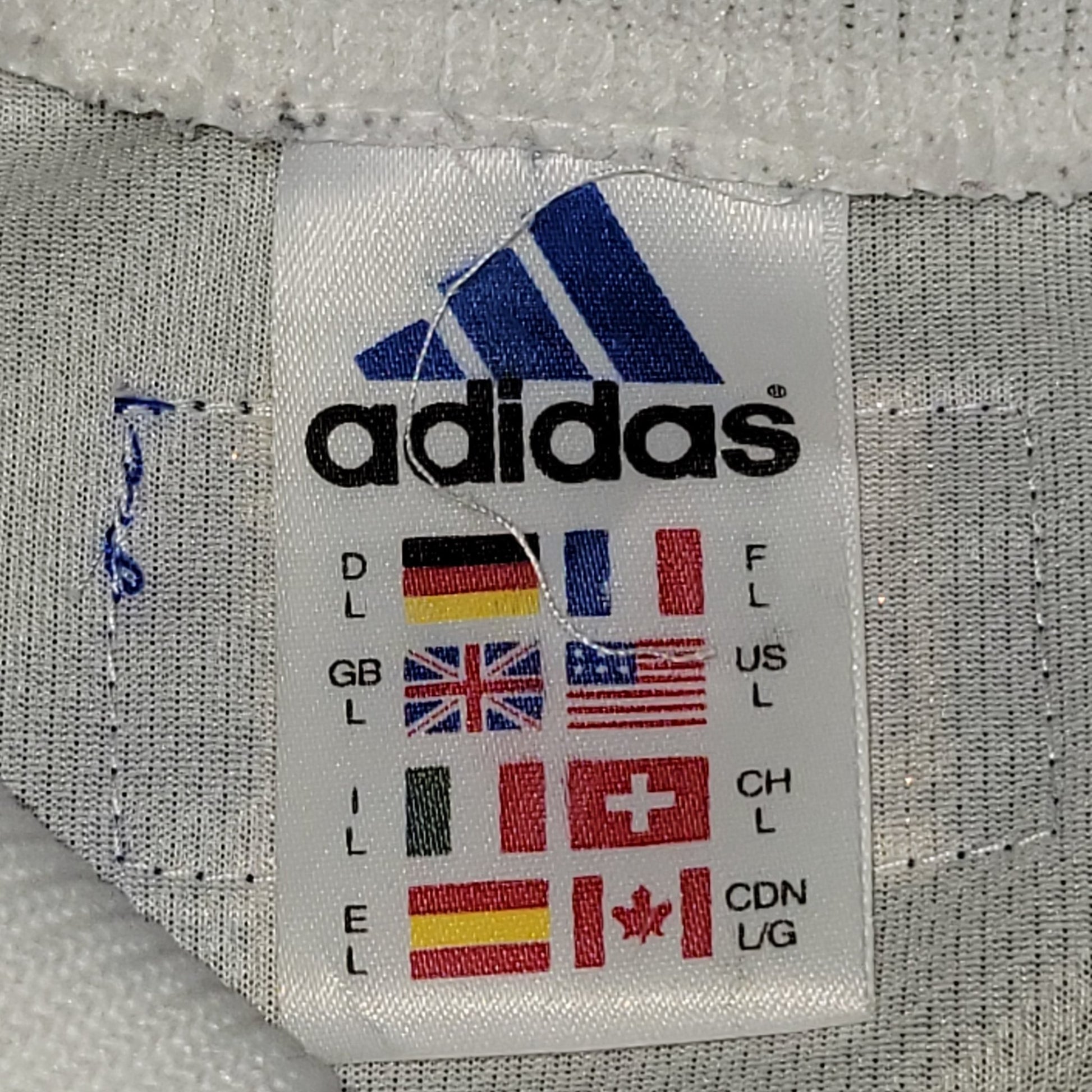 Zidane France 1998 WORLD CUP Away Soccer Jersey L Adidas
