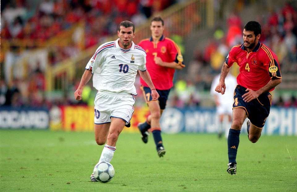 Zidane France 2000 EURO CUP Away Soccer Jersey XL SKU