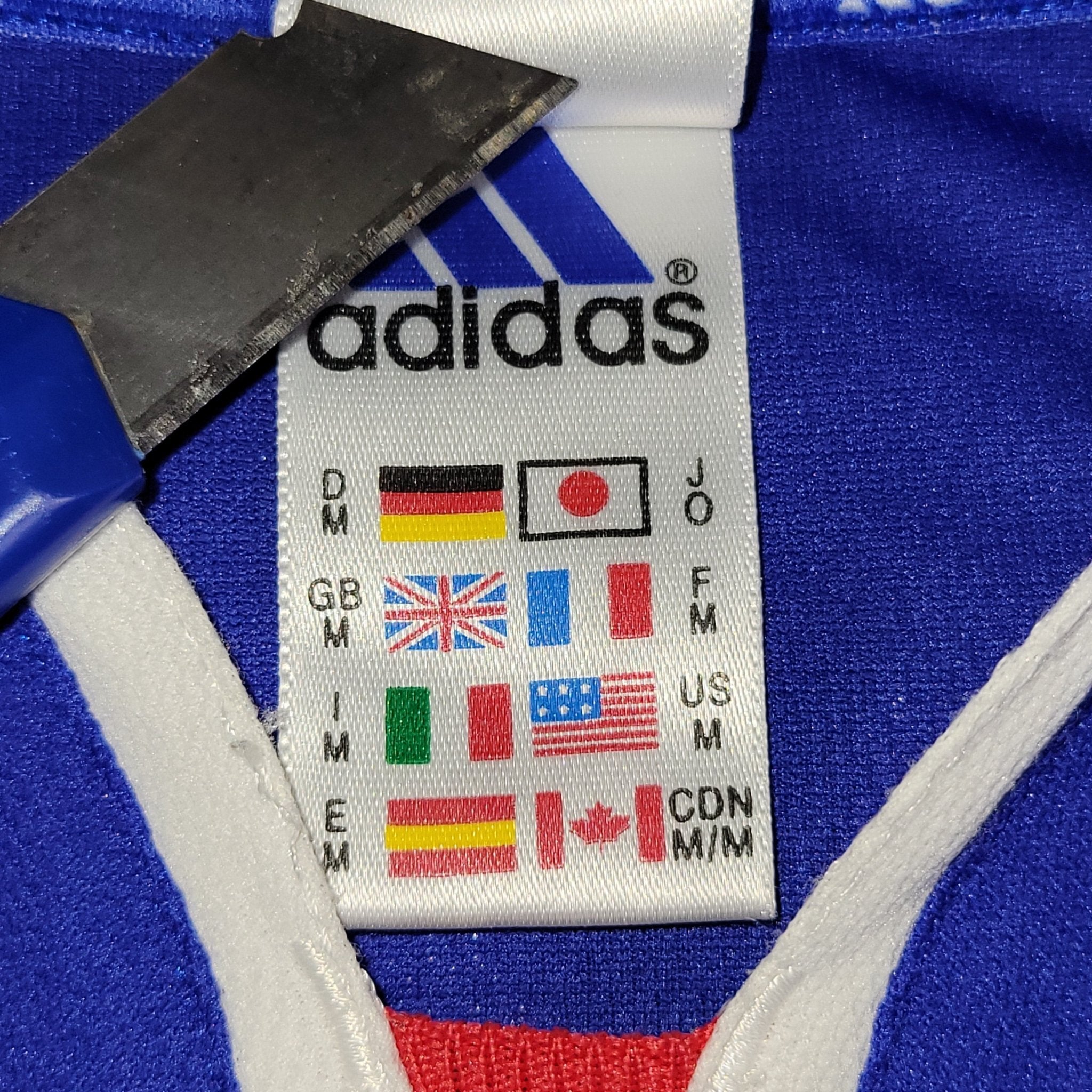 Zidane France 2000 EURO CUP Home Soccer Jersey M SKU# 647194