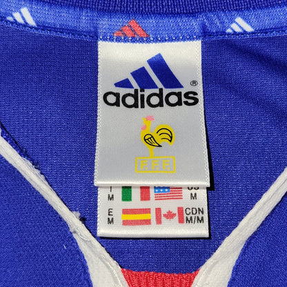 Zidane France 2000 EURO CUP Home Soccer Jersey M SKU# 647194 Adidas