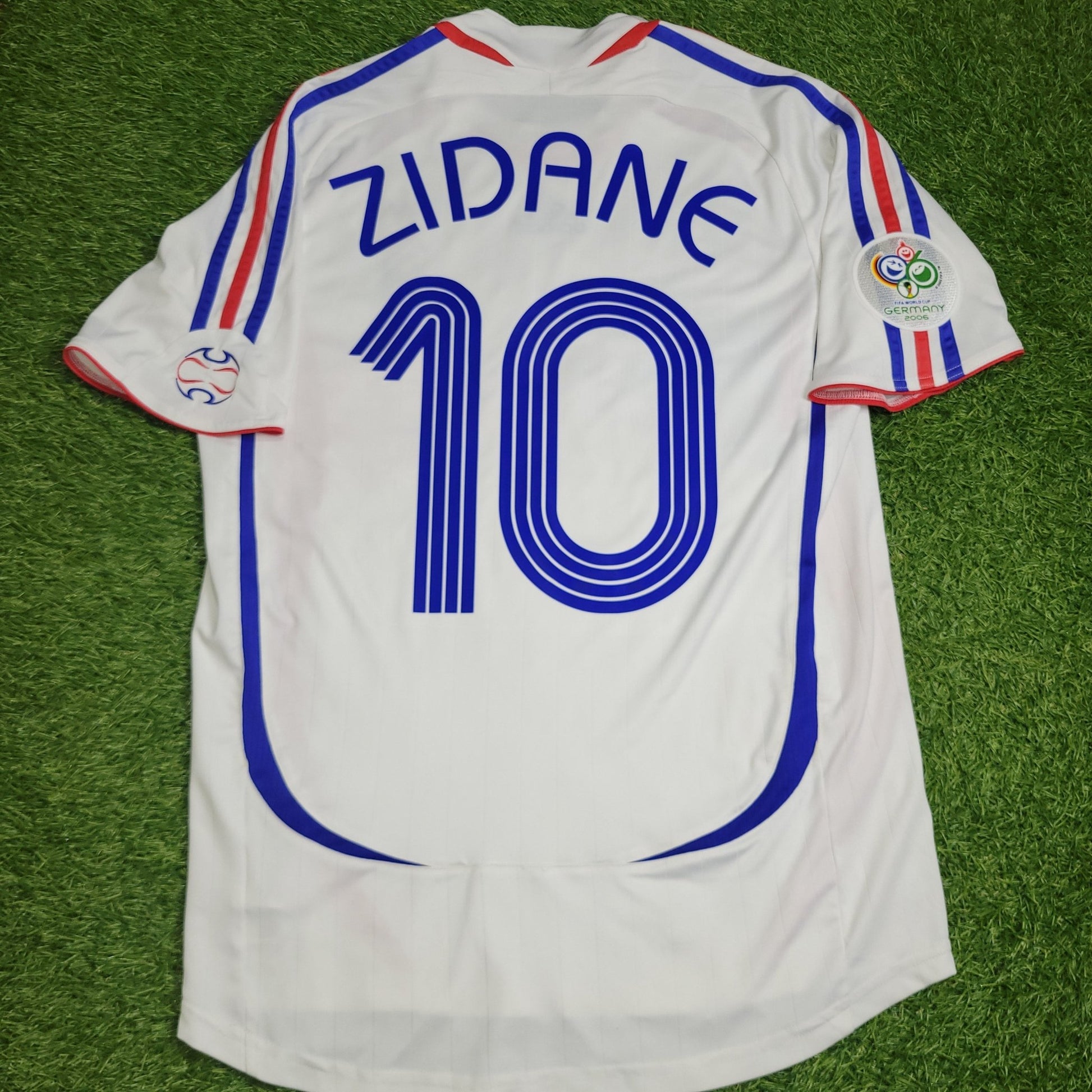Zidane France 2006 WORLD CUP FINAL Soccer Jersey Shirt M SKU# 740125 Adidas