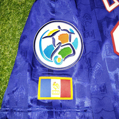 Zidane France Adidas 1996 EURO CUP Soccer Jersey Shirt XL Adidas