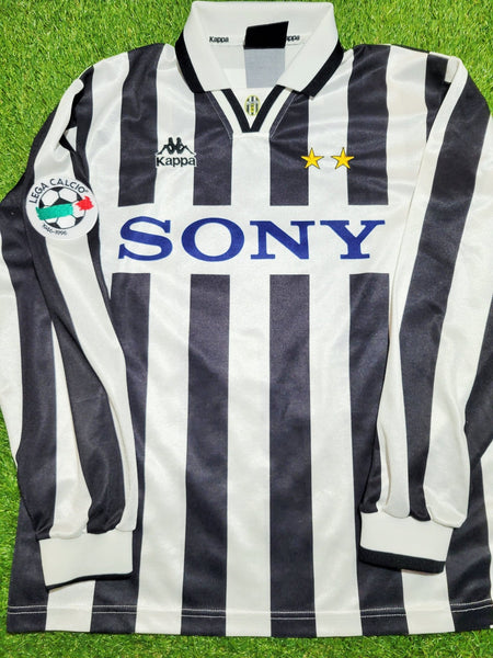 Zidane Juventus Kappa 1996 1997 Long Sleeve DEBUT Soccer Jersey Shirt L kappa