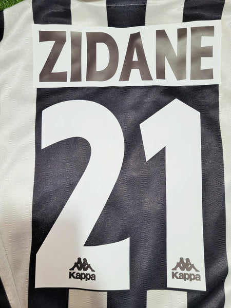 Zidane Juventus Kappa 1996 1997 Long Sleeve DEBUT Soccer Jersey Shirt L kappa