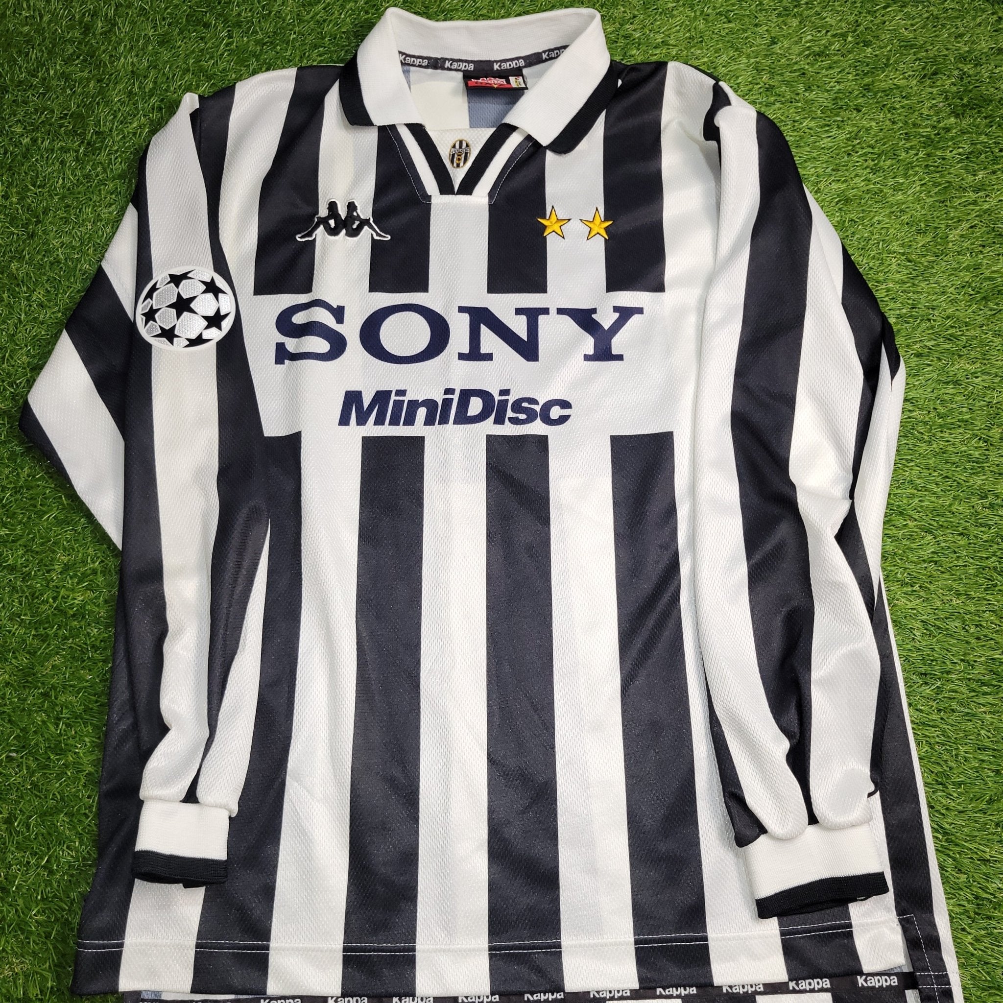 Kappa ZIDANE 21番 ストライプシャツ 1997 1998 Juventus Kappa Home Jersey Zidane 21