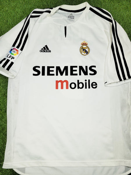 Zidane Real Madrid 2003 2004 GALACTICOS Soccer Jersey Shirt M SKU# 021804 Adidas