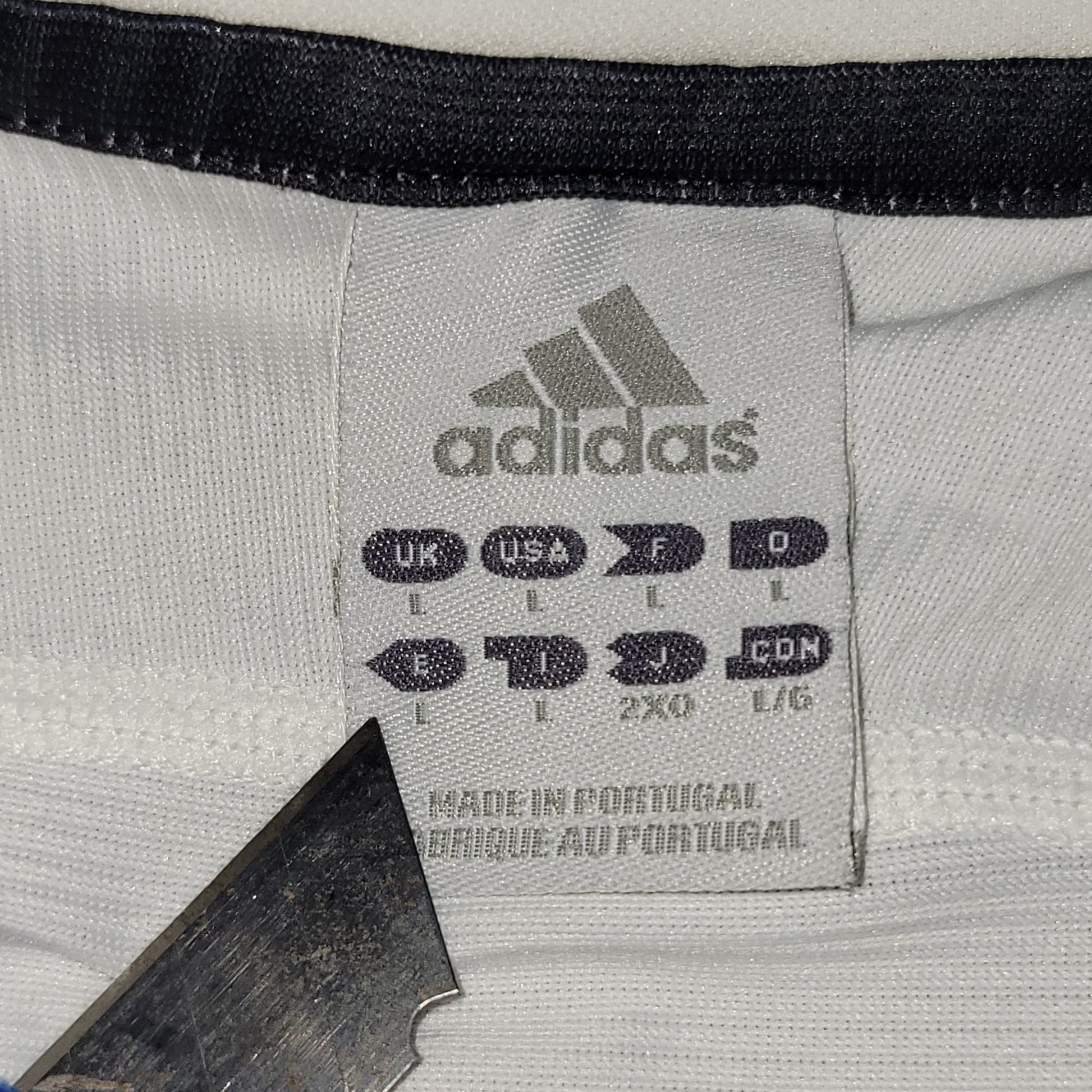 Zidane Real Madrid 2003 2004 UEFA Long Sleeve Soccer Jersey Shirt L SKU 913869 ASR001 Adidas