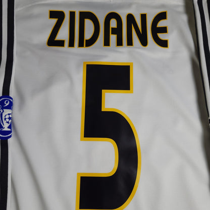 Zidane Real Madrid 2003 2004 UEFA Long Sleeve Soccer Jersey Shirt L SKU 913869 ASR001 Adidas