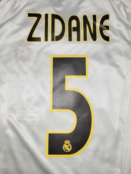 Zidane Real Madrid 2004 2005 UEFA Long Sleeve Soccer Jersey XL SKU# 367680 Adidas