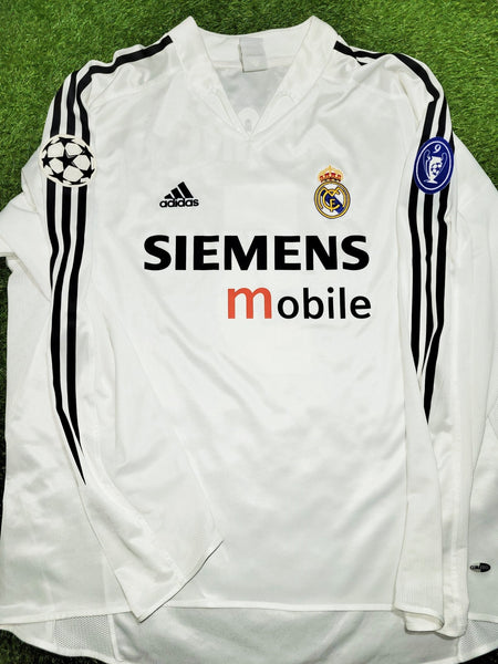 Zidane Real Madrid 2004 2005 UEFA Long Sleeve Soccer Jersey XL SKU# 367680 Adidas