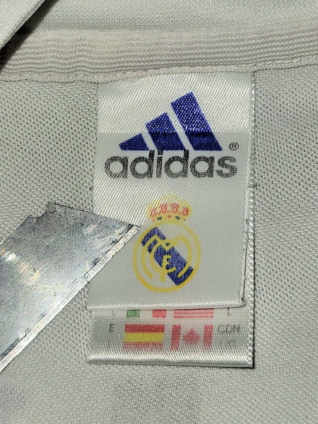 Zidane Real Madrid Centenary 2001 2002 UEFA Soccer Jersey Shirt L SKU# 134748 ASR001 Adidas