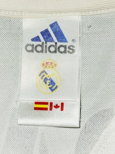 Zidane Real Madrid DEBUT CENTENARY SEASON 2001 2002 Home Soccer Jersey Shirt L SKU# 156653 ASR001 Adidas