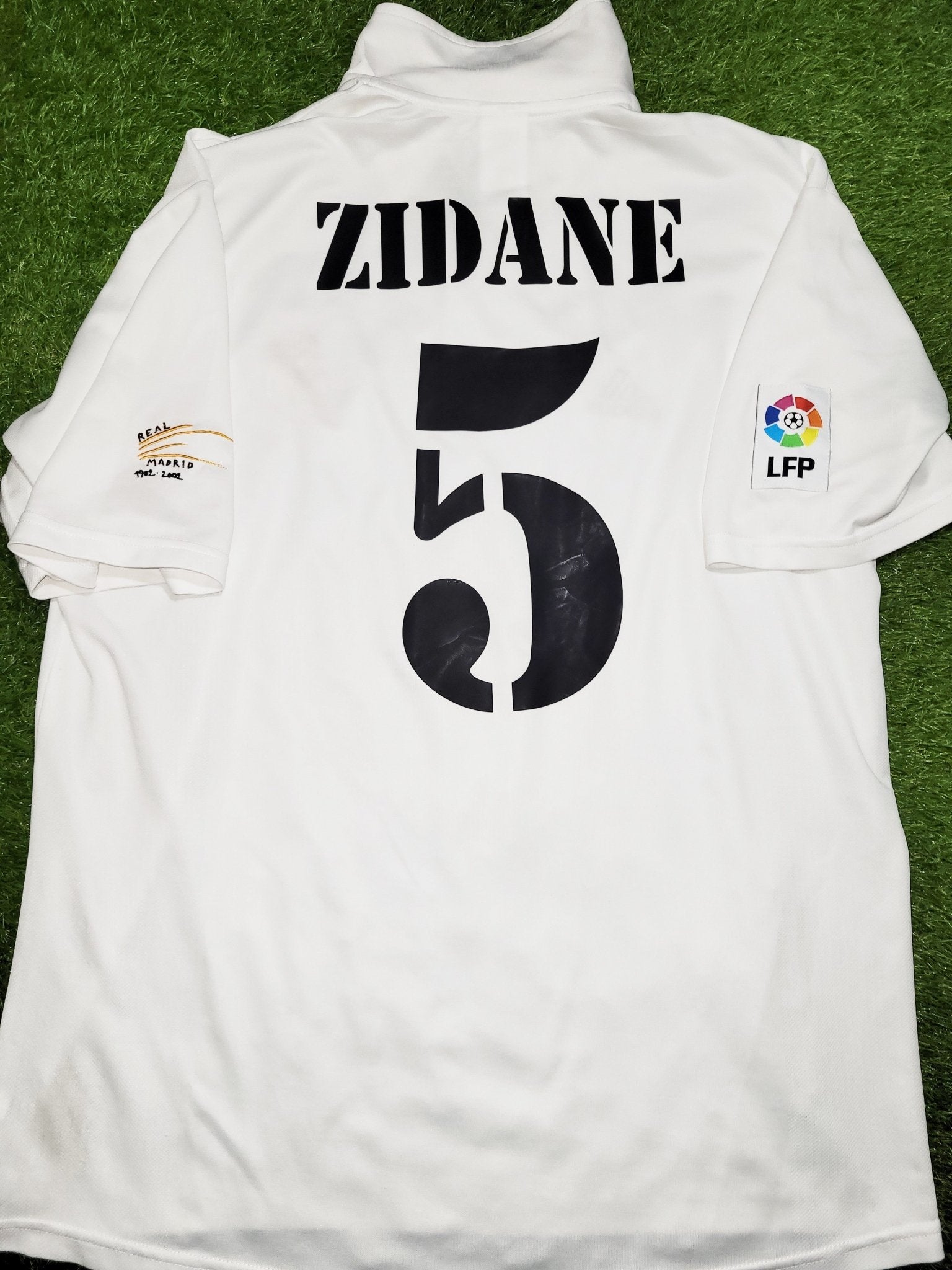 2002-03 Real Madrid Centenary Away Shirt Zidane #5 - 5/10 - (S)