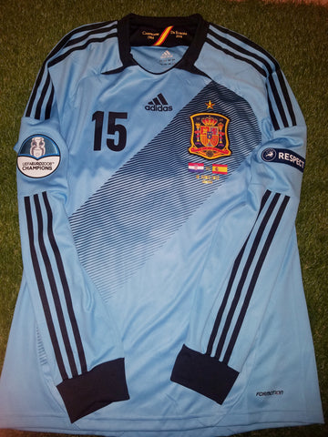 Ramos Spain MATCH ISSUED 2012 EURO CUP Jersey Camiseta Espana Shirt L