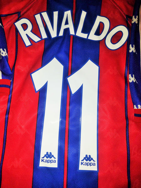 Rivaldo Kappa Barcelona 1997 1998 Jersey Shirt Camiseta XL