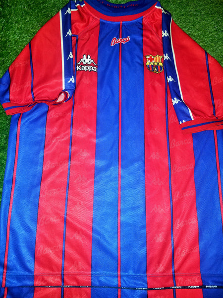 Rivaldo Kappa Barcelona 1997 1998 Jersey Shirt Camiseta XL