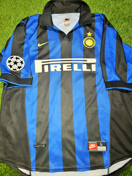 Ronaldo Inter Milan Nike 1998 1999 UEFA Jersey Shirt Maglia L