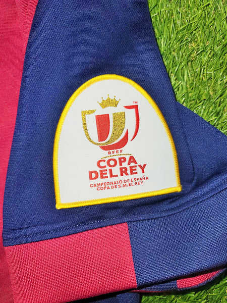 Iniesta Barcelona 2014 2015 COPA DEL REY FINAL TREBLE SEASON Jersey Shirt Camiseta L SKU#  610594-422