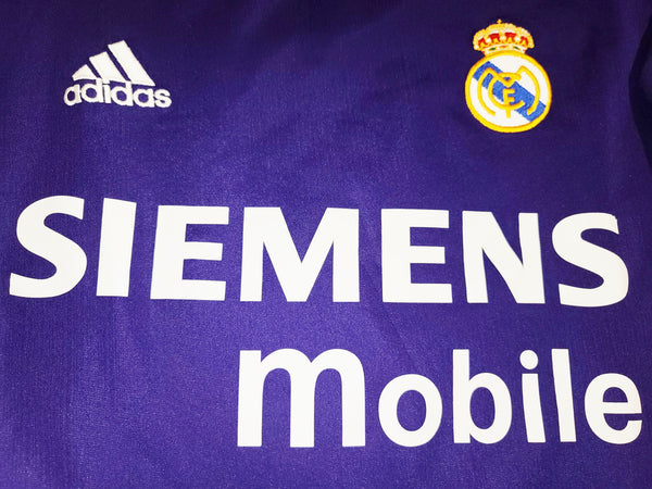 Zidane Real Madrid CENTENARY 2002 2003 Third Purple Reversible Jersey Shirt L SKU# 156649 ASR001/05