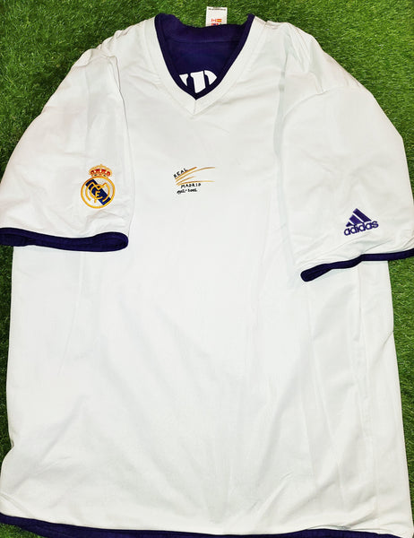 Zidane Real Madrid CENTENARY 2002 2003 Third Purple Reversible Jersey Shirt L SKU# 156649 ASR001/05